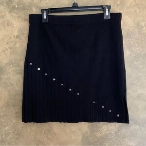 Lo.Ri. Studded Merino Wool Blend Skirt